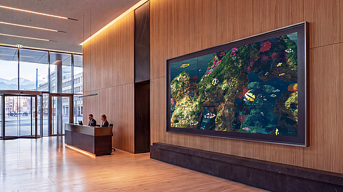 living ocean in entrance hall