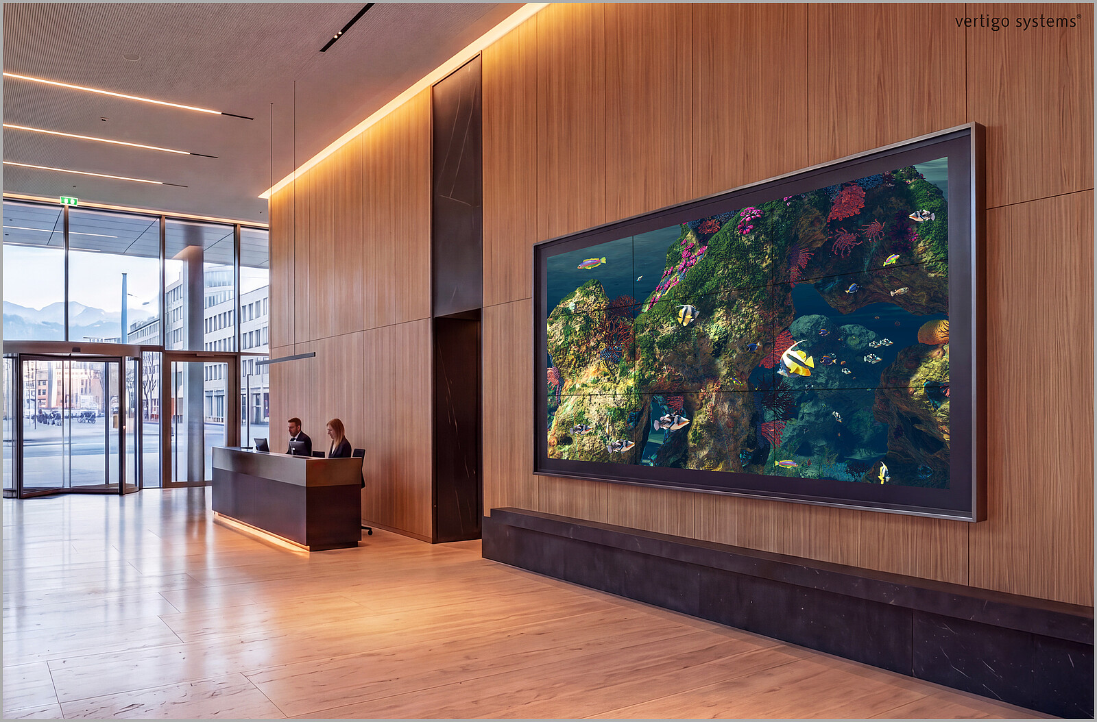 living ocean in entrance hall